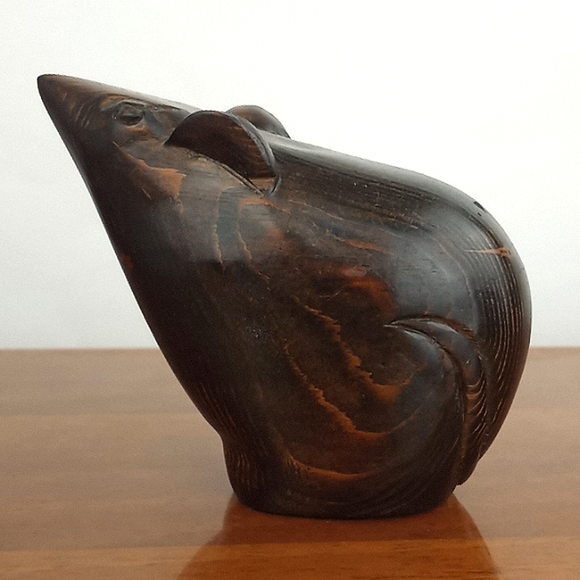 Vintage Other - Vintage mid-century modern wooden mouse